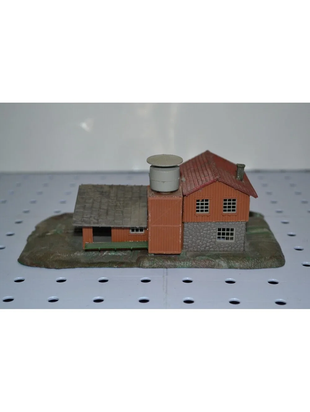 Pola N Scale Factory with Water Wheel & Train Entrance - 6.75